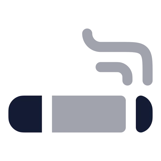Cigarette Icon in Bulk Rounded style