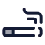 Cigarette icon with duotone standard style