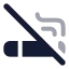 Cigaretteoff icon with bulk rounded style