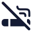 Cigaretteoff icon with solid rounded style