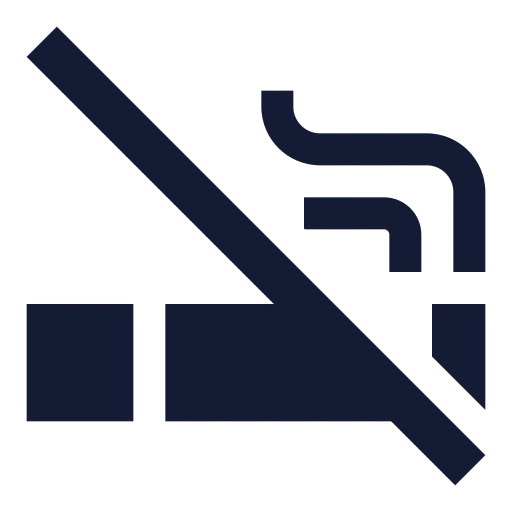 Cigarette Off Icon in Solid Sharp style