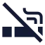 Cigaretteoff icon with solid sharp style