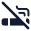 Cigaretteoff icon with solid standard style