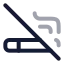 Cigaretteoff icon with twotone rounded style