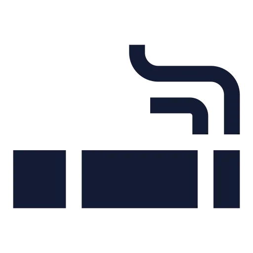 Cigarette Icon in Solid Sharp style