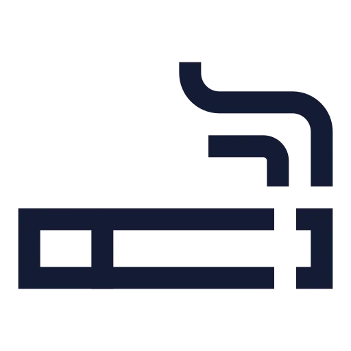 Cigarette Icon in Stroke Sharp style