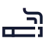 Cigarette icon with stroke sharp style