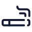Cigarette icon with stroke standard style