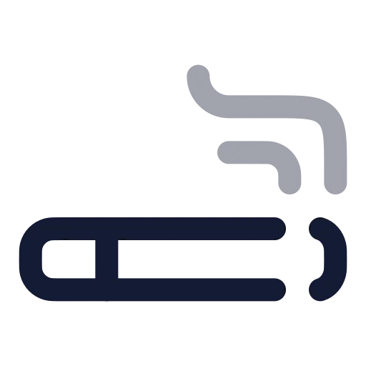 Cigarette Icon in Twotone Rounded style