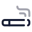 Cigarette icon with twotone rounded style
