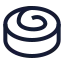 Cinnamonroll icon with stroke sharp style