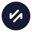 Circlearrowdatatransferdiagonal icon with solid standard style