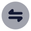 Circlearrowdatatransferhorizontal icon with bulk rounded style