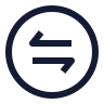 Circle Arrow Data Transfer Horizontal icon preview
