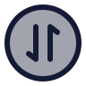 Circle Arrow Data Transfer Vertical icon preview