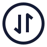 Circle Arrow Data Transfer Vertical icon preview