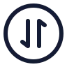 Circle Arrow Data Transfer Vertical icon preview