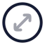 Circlearrowdiagonal icon with twotone rounded style