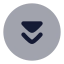 Circlearrowdowndouble icon with bulk rounded style