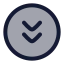 Circlearrowdowndouble icon with duotone rounded style