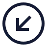 Circle Arrow Down Left icon preview