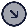 Circle Arrow Down Right icon preview