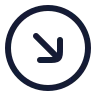 Circle Arrow Down Right icon preview