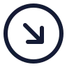 Circle Arrow Down Right icon preview