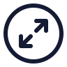 Circle Arrow Expand 01 icon preview