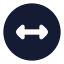 Circlearrowhorizontal icon with solid rounded style