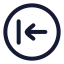 Circlearrowleft icon with stroke rounded style