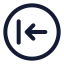 Circlearrowleft icon with stroke standard style