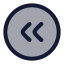 Circlearrowleftdouble icon with duotone rounded style