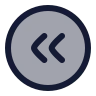 Circle Arrow Left Double icon preview