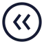Circlearrowleftdouble icon with stroke sharp style