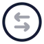 Circlearrowleftright icon with twotone rounded style