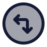 Circle Arrow Move Left Down icon preview
