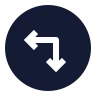 Circle Arrow Move Left Down icon preview
