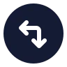 Circle Arrow Move Left Down icon preview