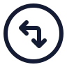 Circle Arrow Move Left Down icon preview