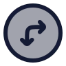 Circle Arrow Move Right Down icon preview