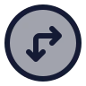Circle Arrow Move Right Down icon preview