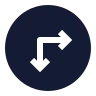 Circle Arrow Move Right Down icon preview
