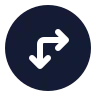 Circle Arrow Move Right Down icon preview