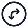 Circle Arrow Move Right Down icon preview