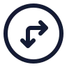 Circle Arrow Move Right Down icon preview
