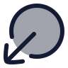 Circle Arrow Out Down Left icon preview