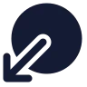Circle Arrow Out Down Left icon preview