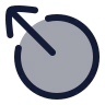 Circle Arrow Out Up Left icon preview