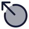 Circle Arrow Out Up Left icon preview